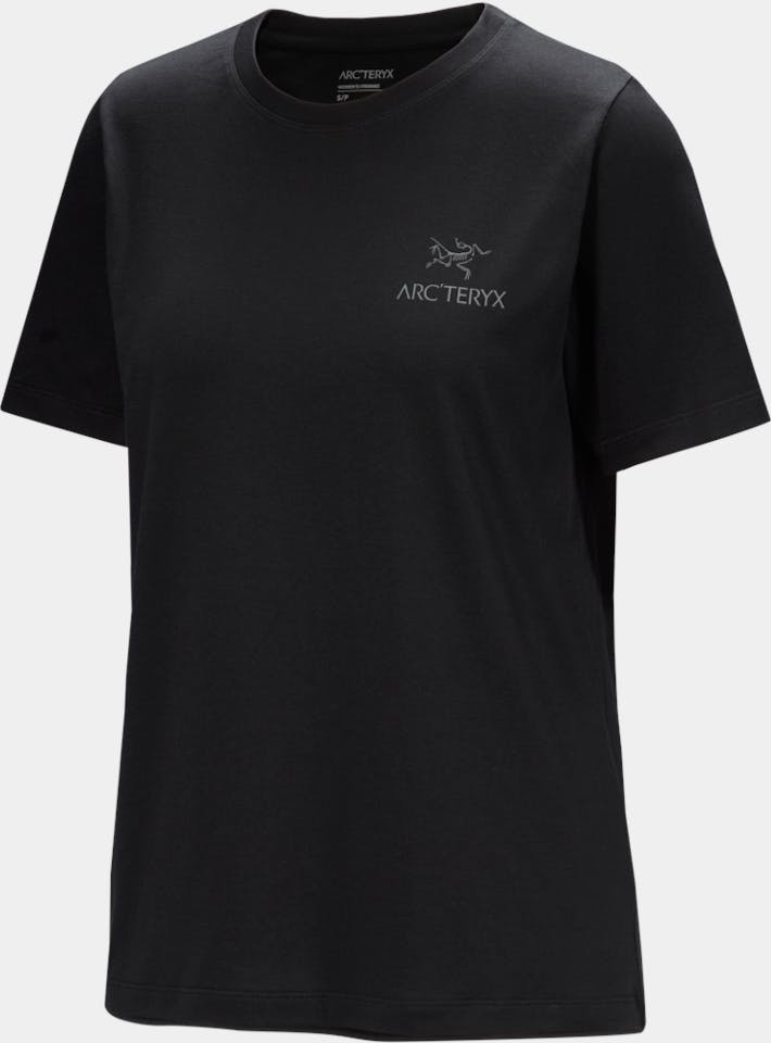 Arc'teryx Women's Kragg SL Cotton Emblem Crew Shirt SS Musta 02