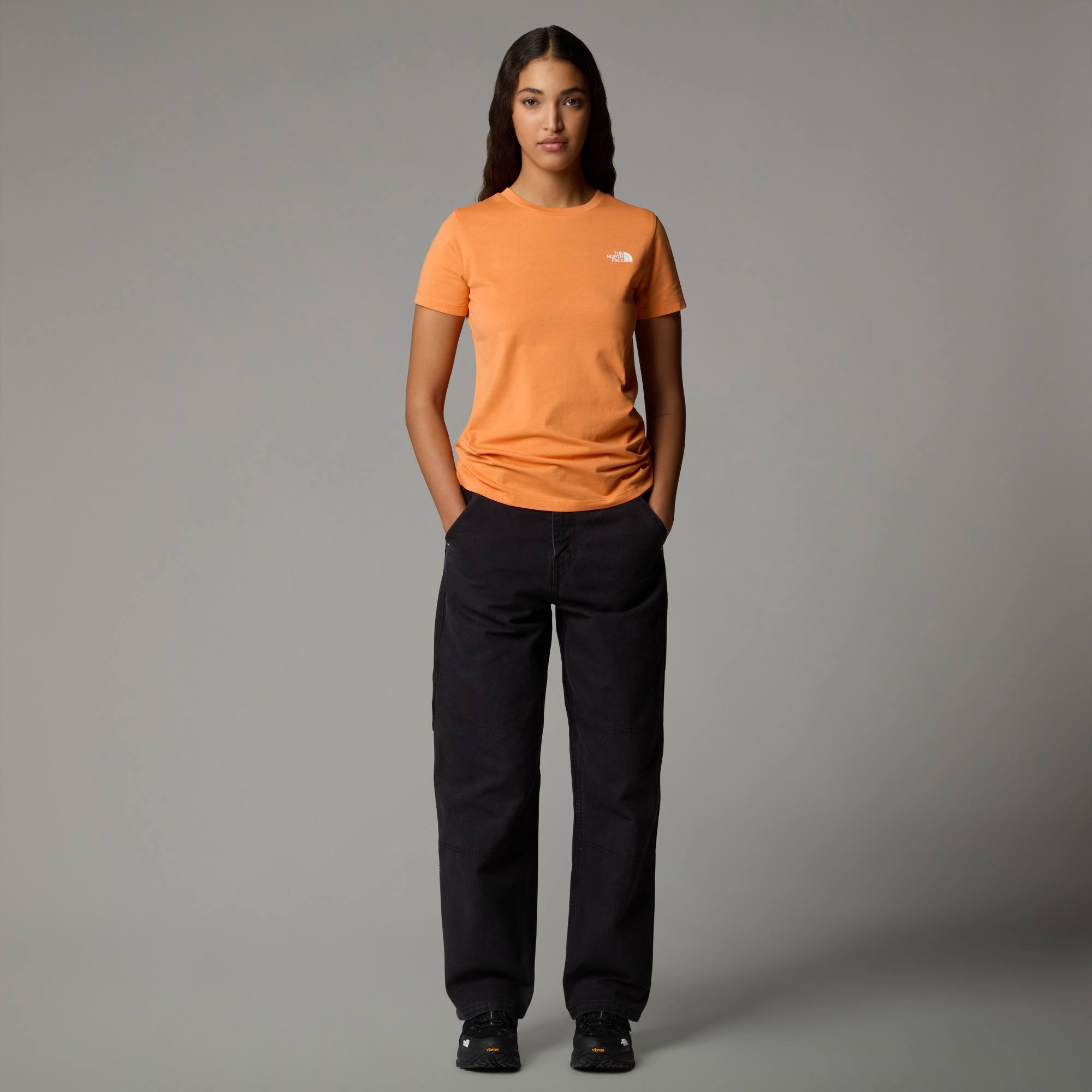 The North Face Women's Simple Dome Tee Papaya 02