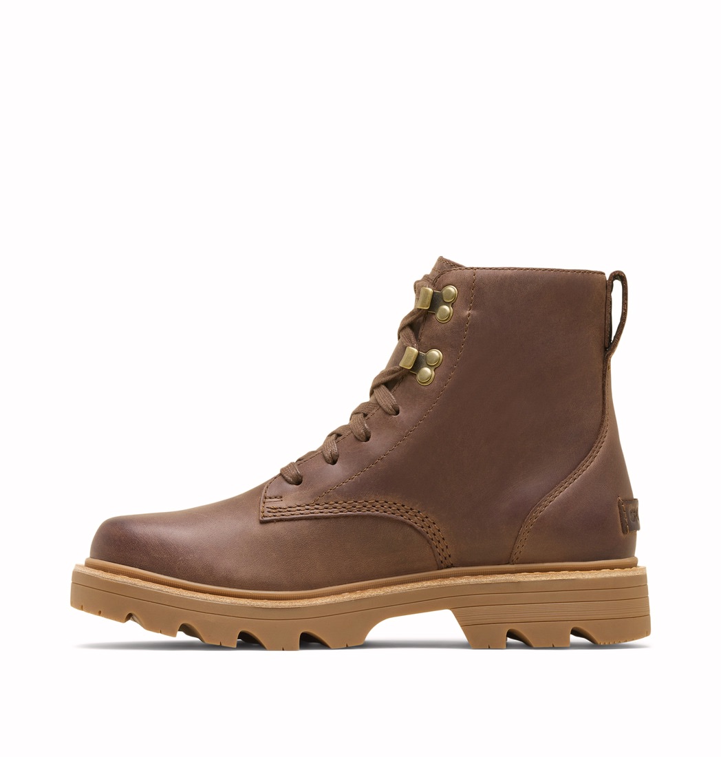 Sorel Women's Revel RD Lace Waterproof Boots - Naisten talvikengät Tobacco, Blackened Brown 08