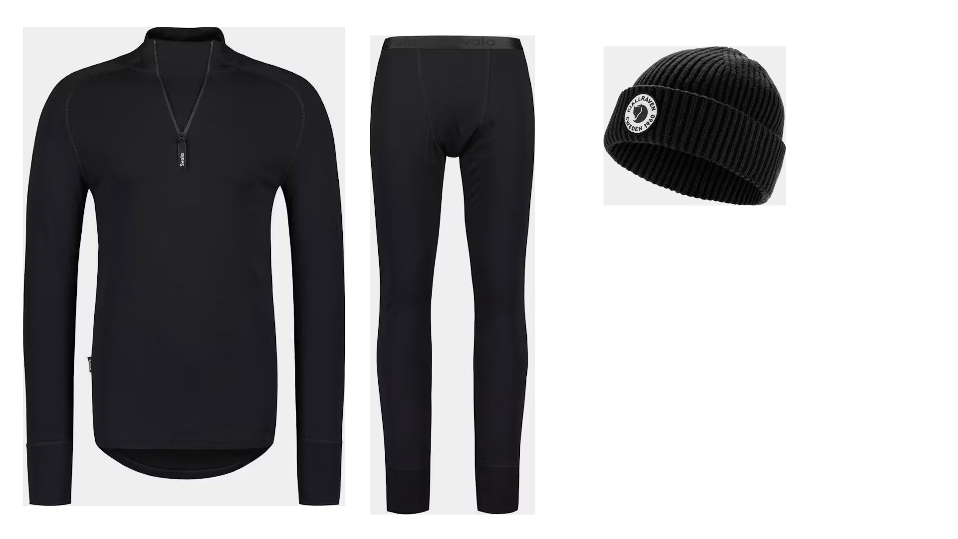 Svala Merino Cordura Zip Neck, Merino Cordura Pants ja 1960 Lite Logo Hat