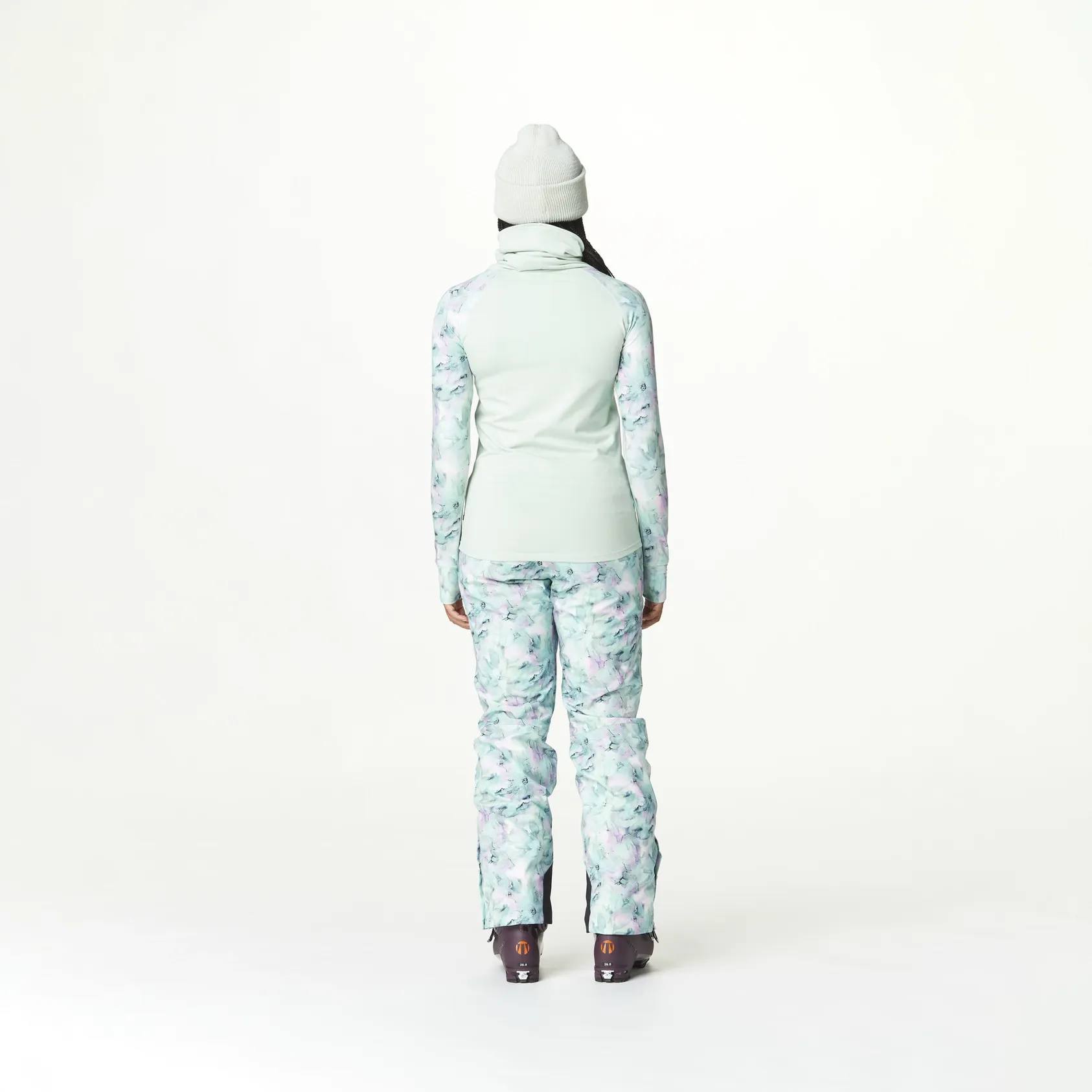 Picture Organic Clothing Women's Pagaya High Fleece Blurry Water Silt Grey 05