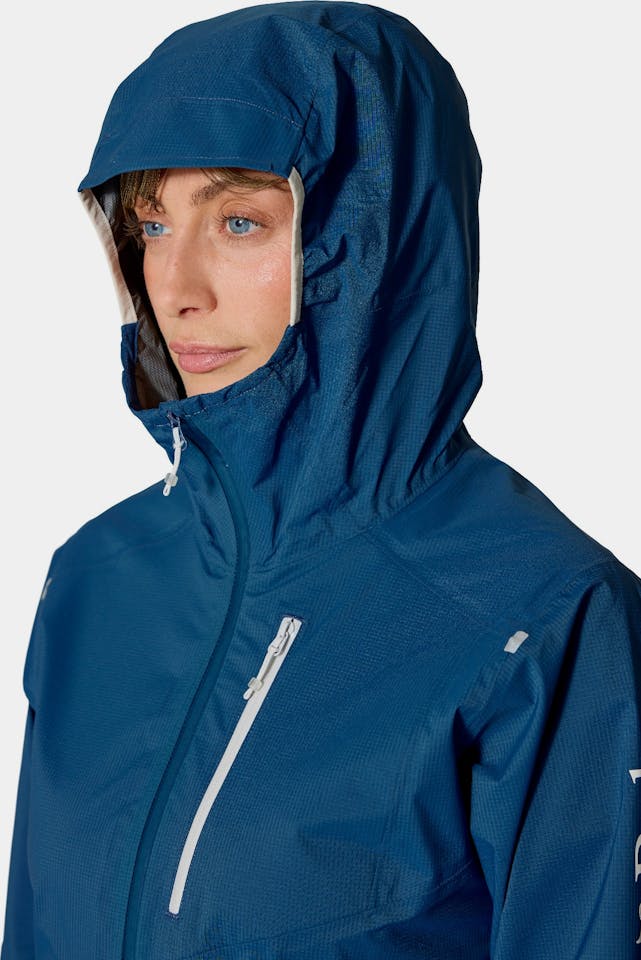 Rab Women's Downpour Trail Light Jacket Tempest Blue 15