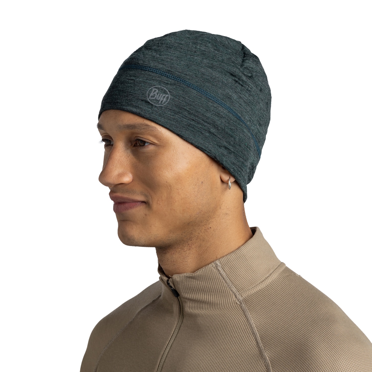 Buff Lightweight Merino Hat Forest Multistripe  03