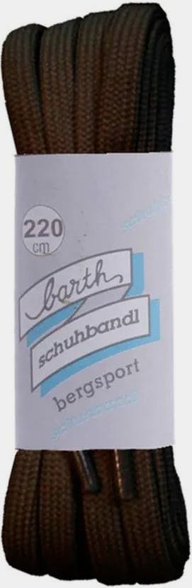 Barth Bergsport litteät kengännauhat Ruskea 01