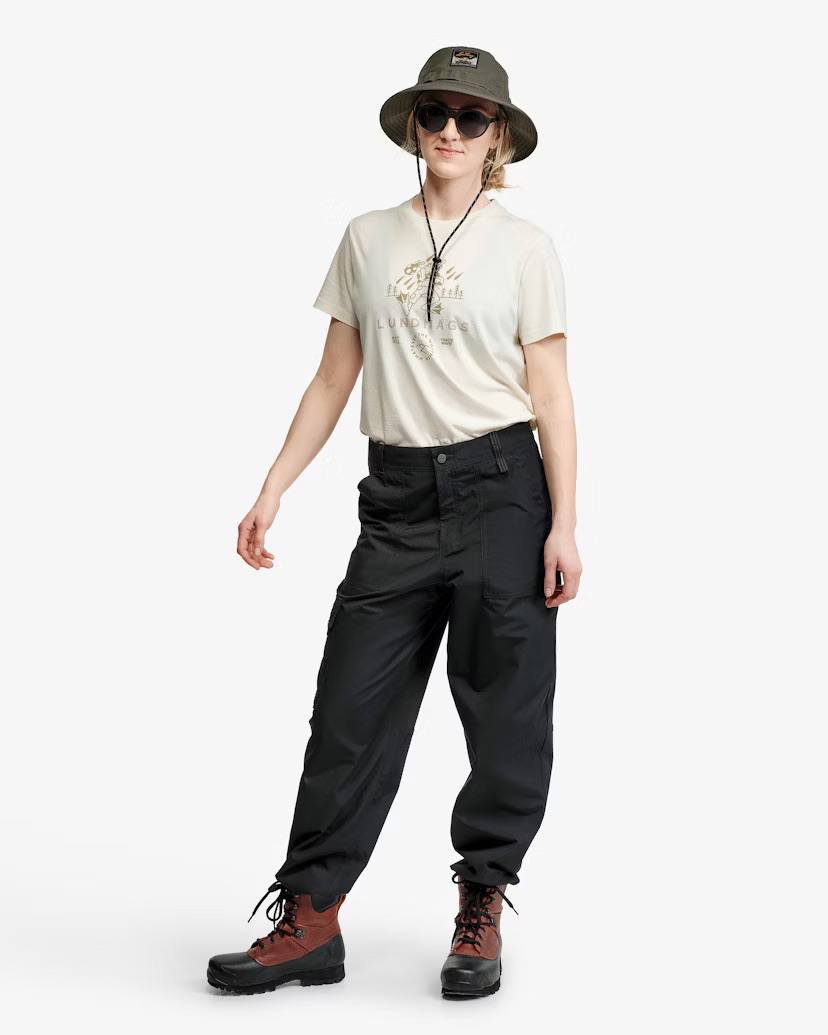 Lundhags Women's Järpen Print Tee Chalk 03