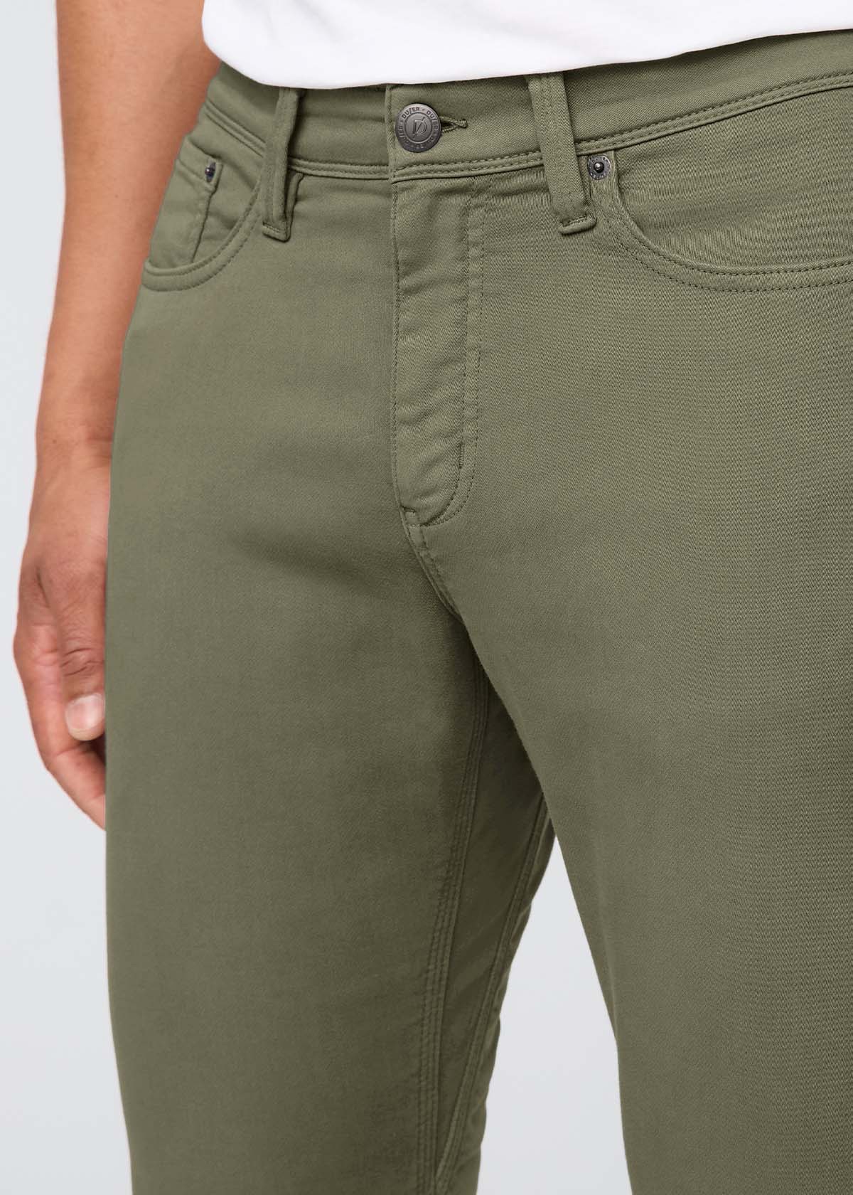 Duer Men's No Sweat Relax Taper Light Fern 02