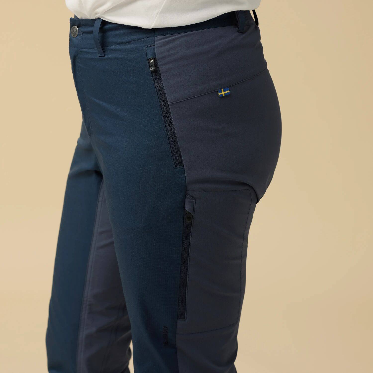 Fjällräven Women's Hoja Hybrid Trousers Musta 09
