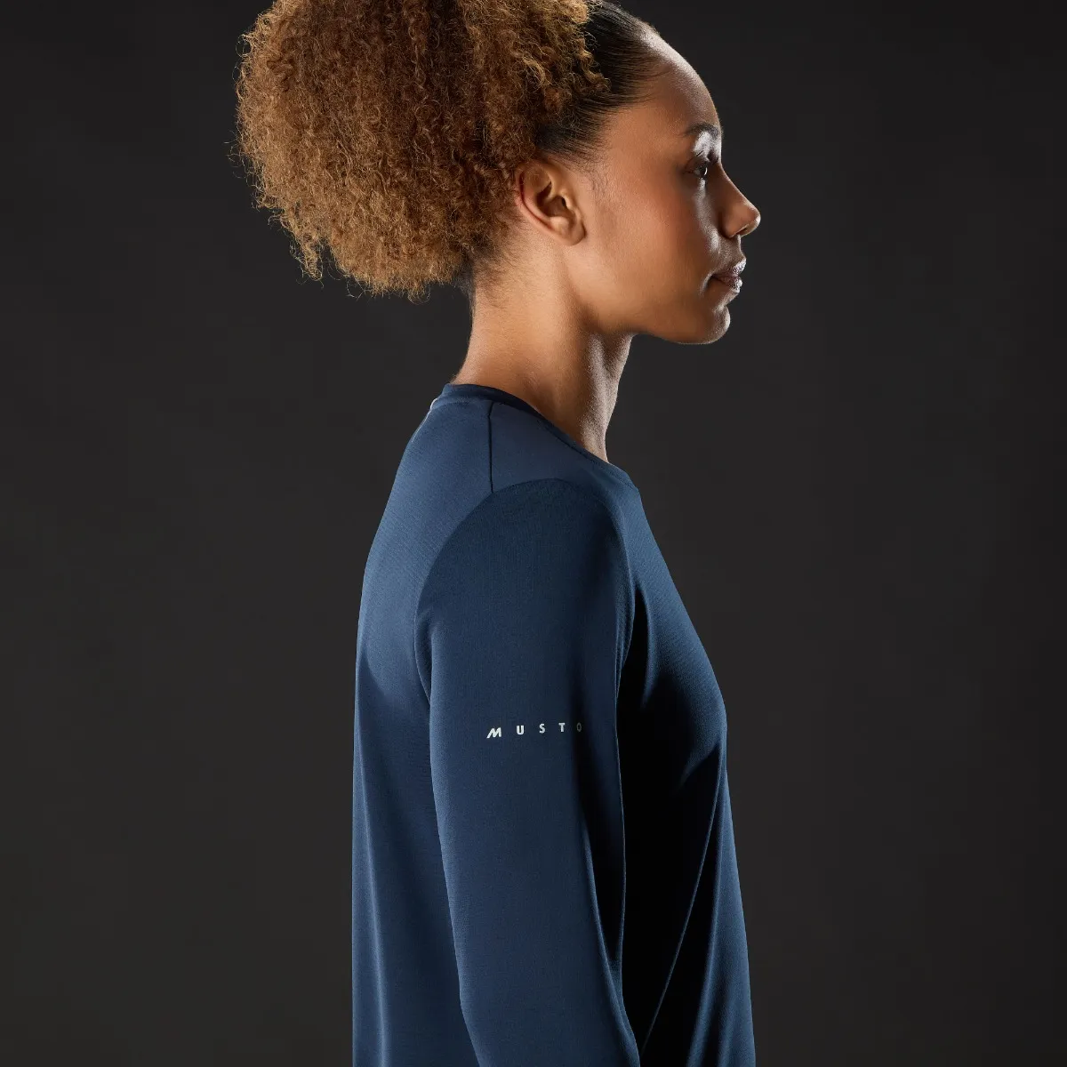 Musto Women's Evo Crew Sunblock Long Sleeve Navy 05