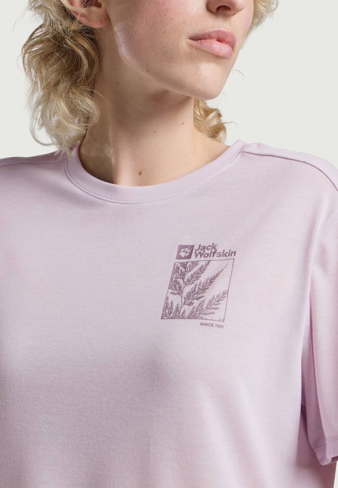 Jack Wolfskin Women's Vonnan Graphic Tee Pale Lavender 04