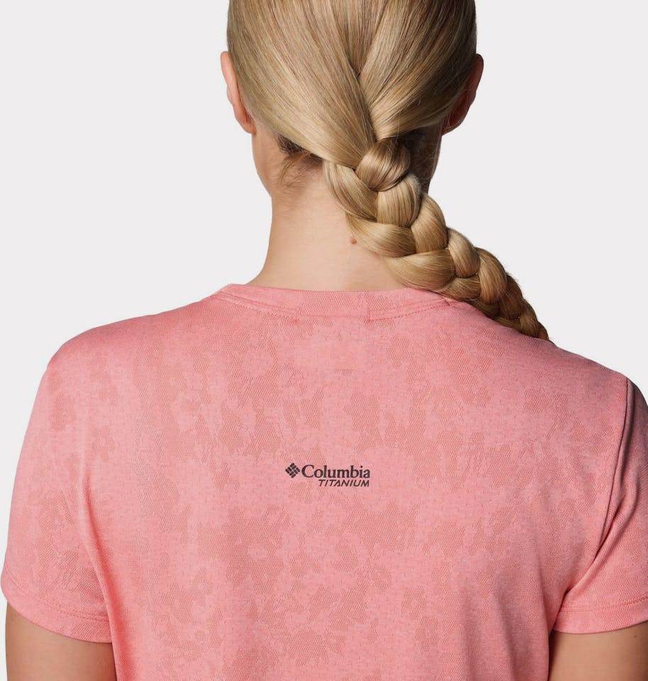 Columbia Women's Bluebird Canyon Tee Short Sleeve Alpenglow 03