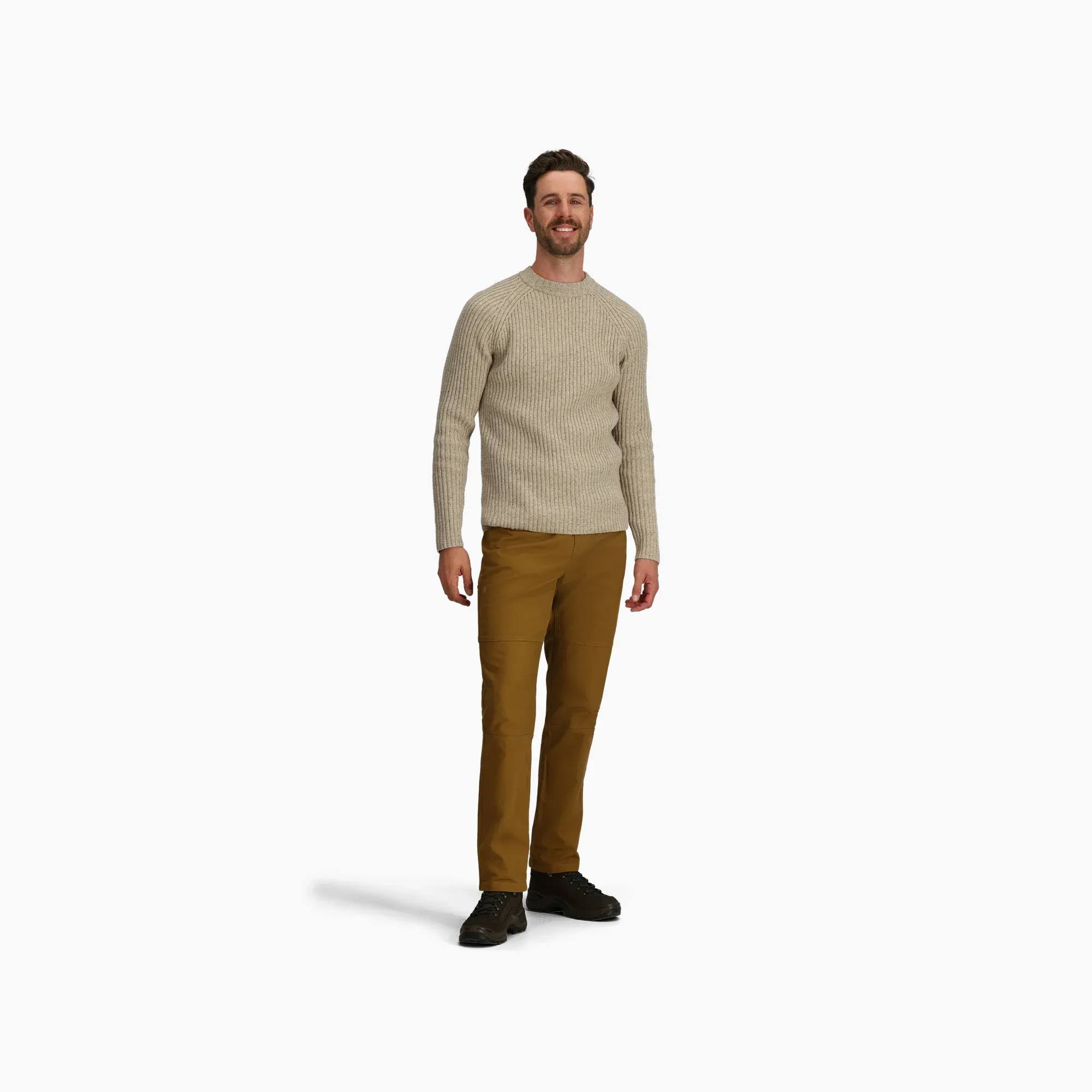 Royal Robbins Men's Rockcraft Wool Crew Long Sleeve Sand 03