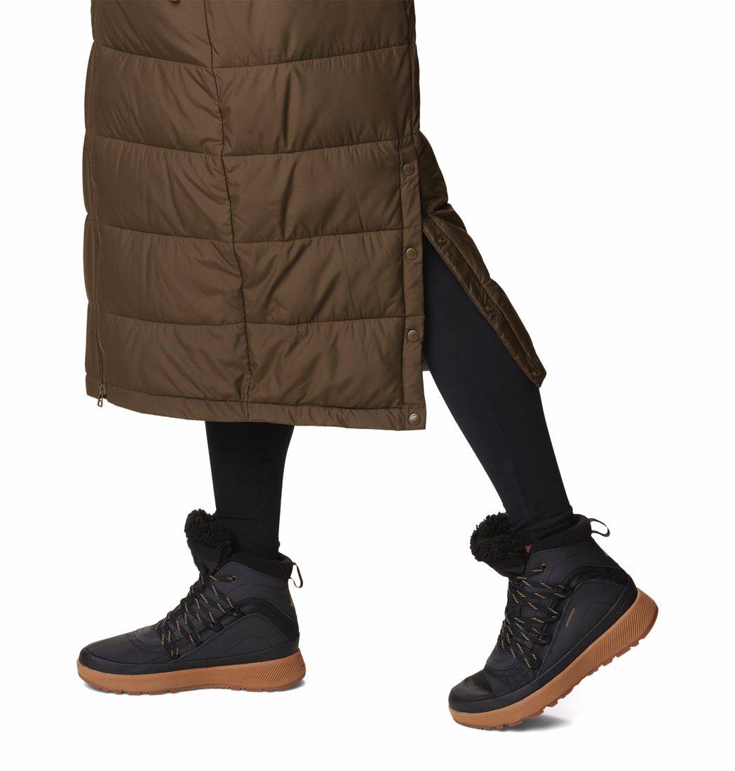 Columbia Women's Pike Lake Long Puffer Jacket Olive 06