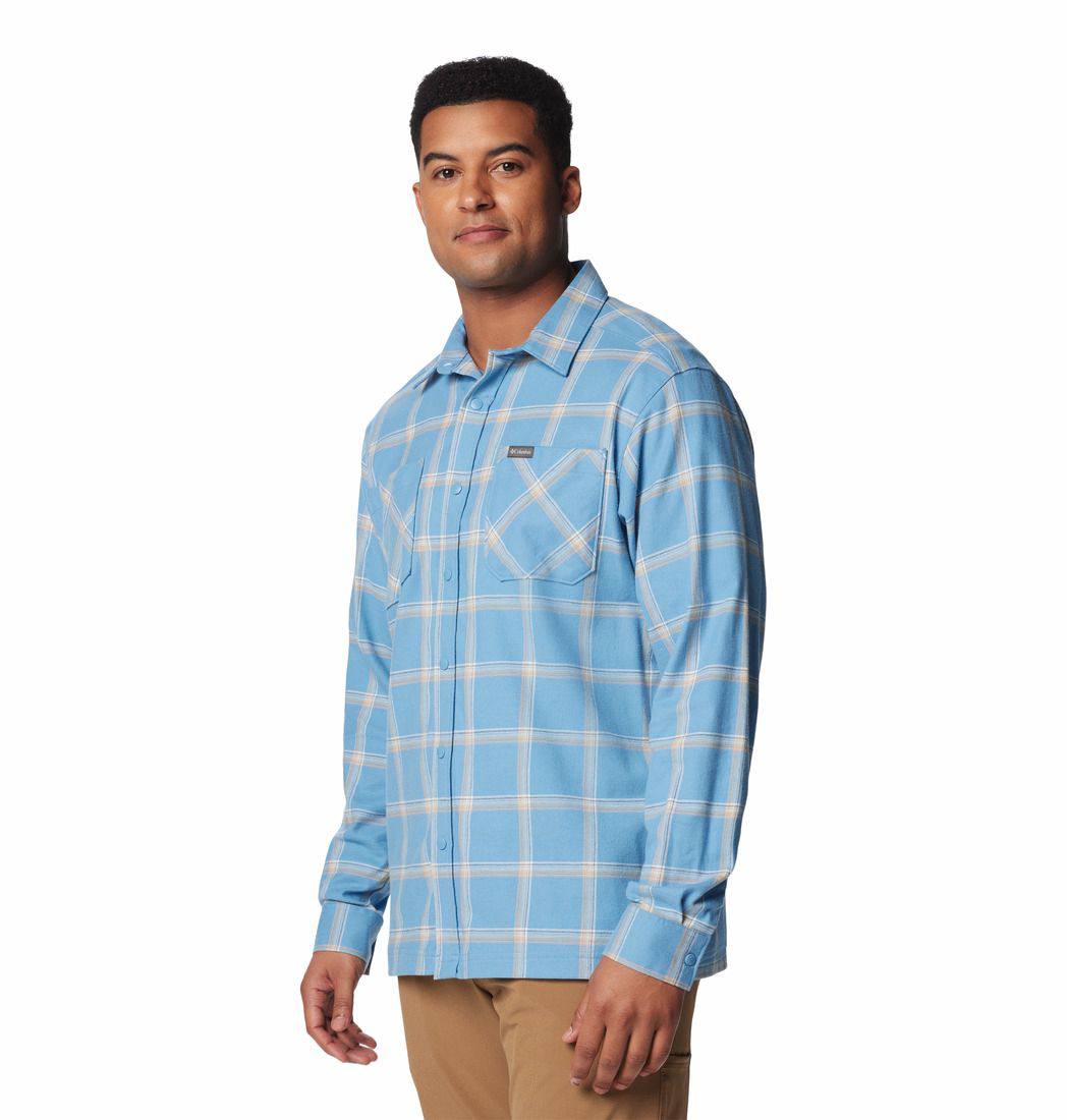 Columbia Men's Landroamer Woven Long Sleeve Blue 03