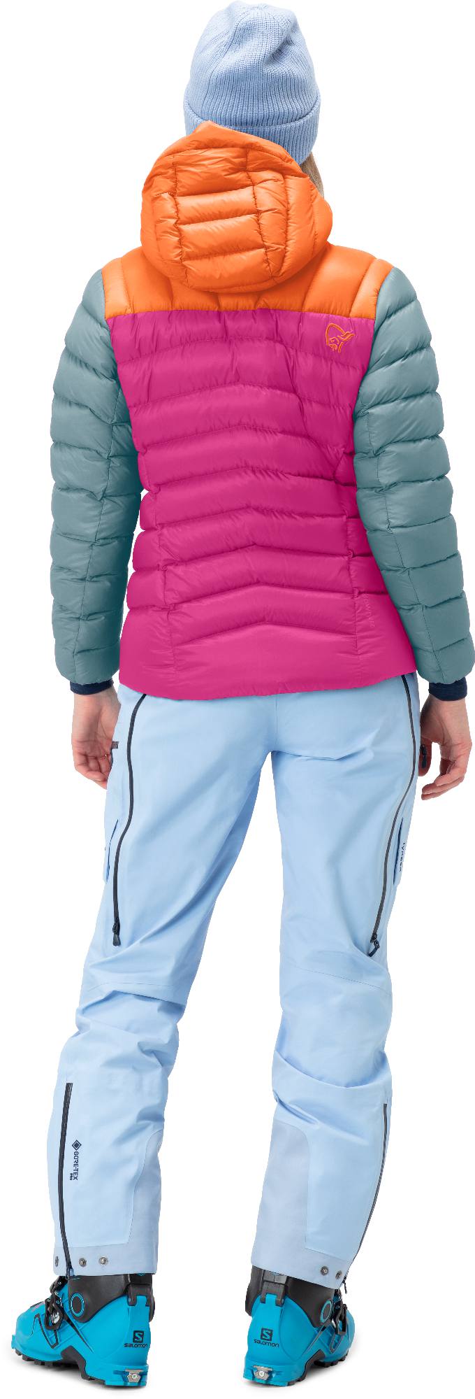 Norrøna Women's Lyngen Down850 Hood - Naisten kevytuntuvatakki Festival Fuchsia 03