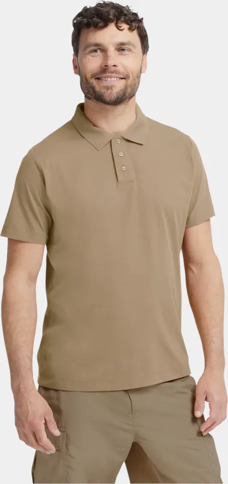 Jack Wolfskin Men's Travel Polo Hazel Brown 01