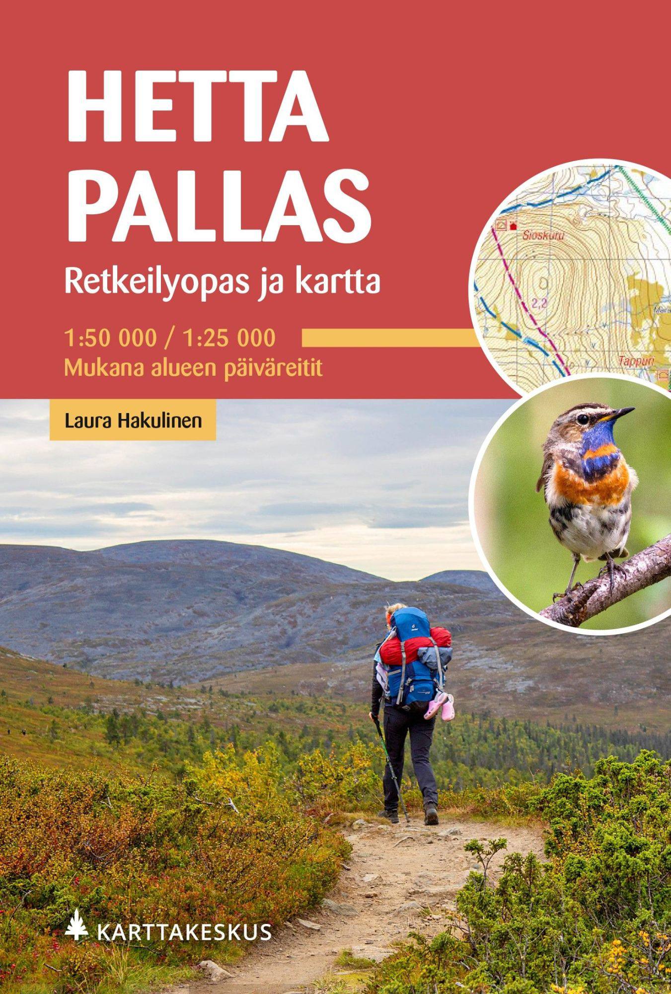 Karttakeskus Hetta Pallas hiking guide and map