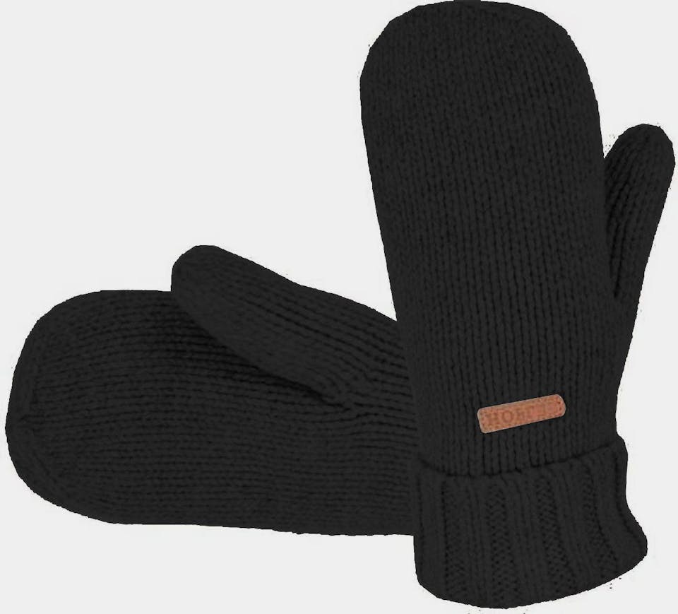Hofler Knitted W Mitts Musta 01