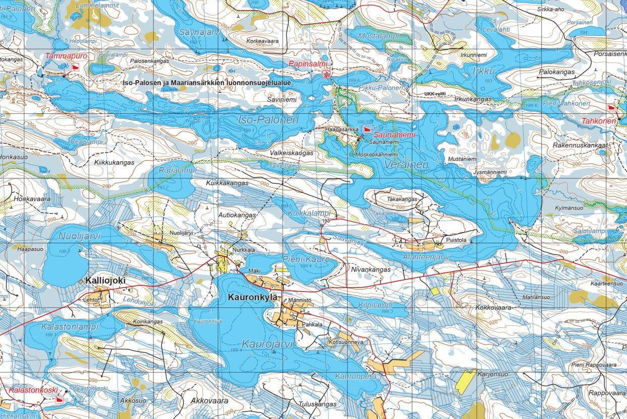 Karttakeskus Kuhmo Lentiira Jonkeri  02