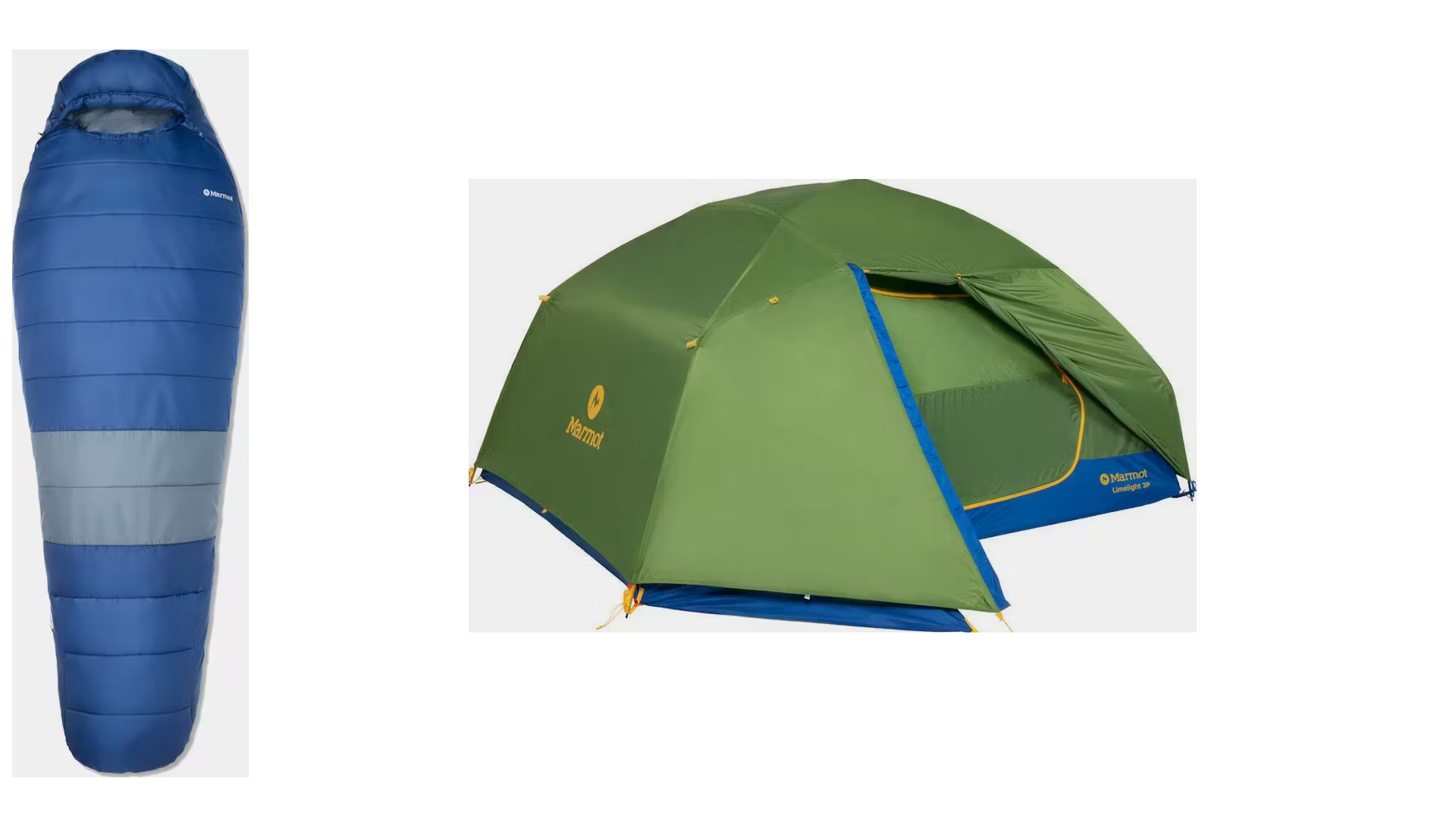 Marmot Limelight 3P ja Trestles Elite Eco 20