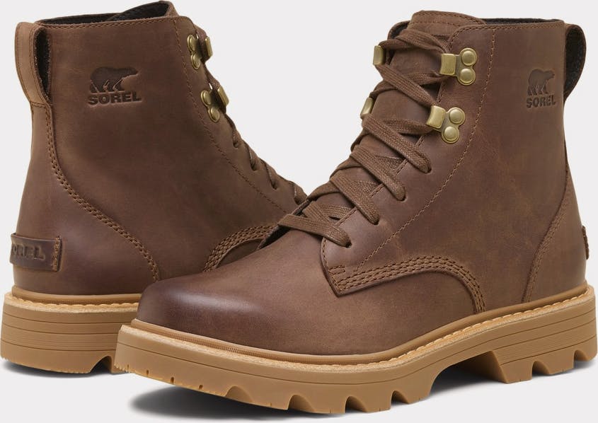 Sorel Women's Revel RD Lace Waterproof Boots - Naisten talvikengät Tobacco, Blackened Brown 03