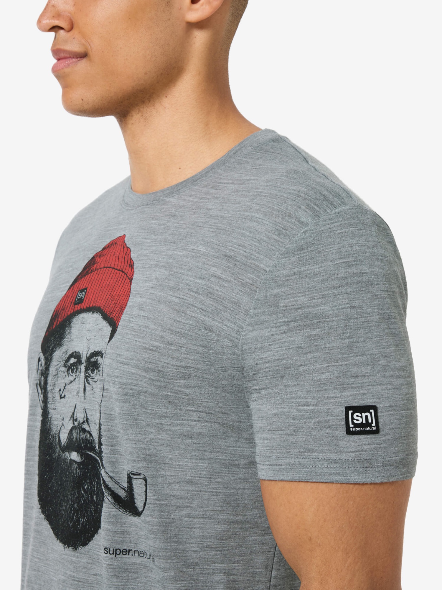 Supernatural Men's Sailor Tee Standard Vaaleanharmaa 04