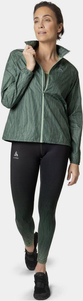 Odlo Women's Zeroweight Print Tights Loden 04