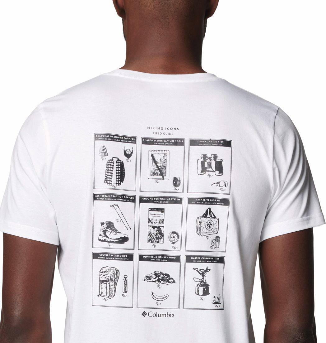 Columbia Men's Rapid Ridge II Back Graphic Tee Valkoinen 03