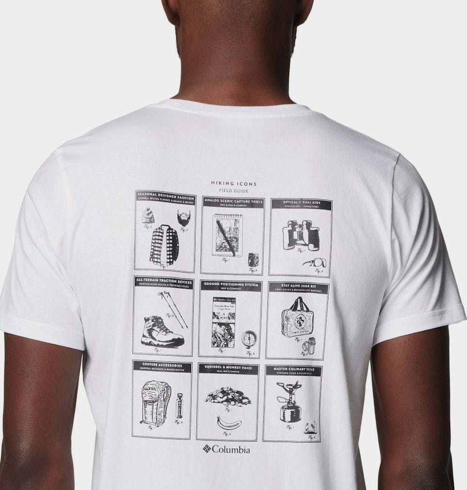 Columbia Men's Rapid Ridge II Back Graphic Tee Valkoinen 03