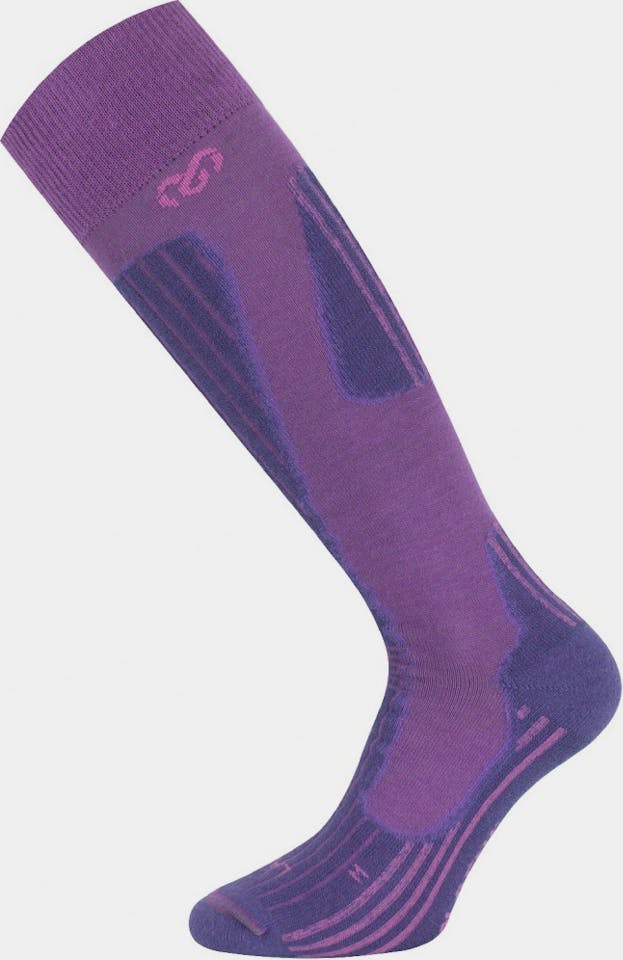 Lasting SWH Merino Ski Knee Socks Purple 01