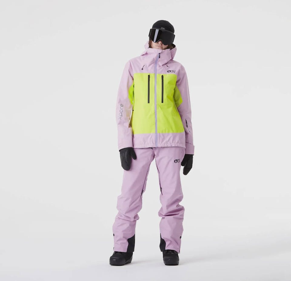 Picture Organic Clothing Women's Acidic 3L Xpore Jacket Orchid Acid Lime 05