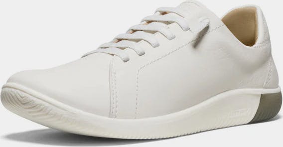 Keen Women's KNX Leather Sneaker White 02