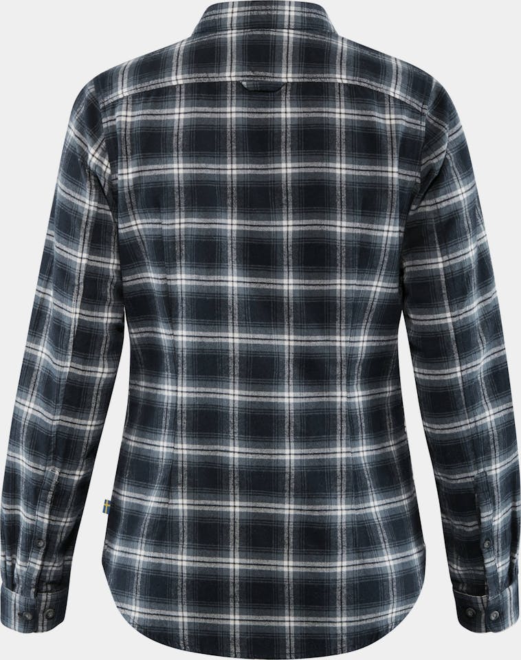 Fjällräven Övik Flannel W LS Shirt Dark navy 02