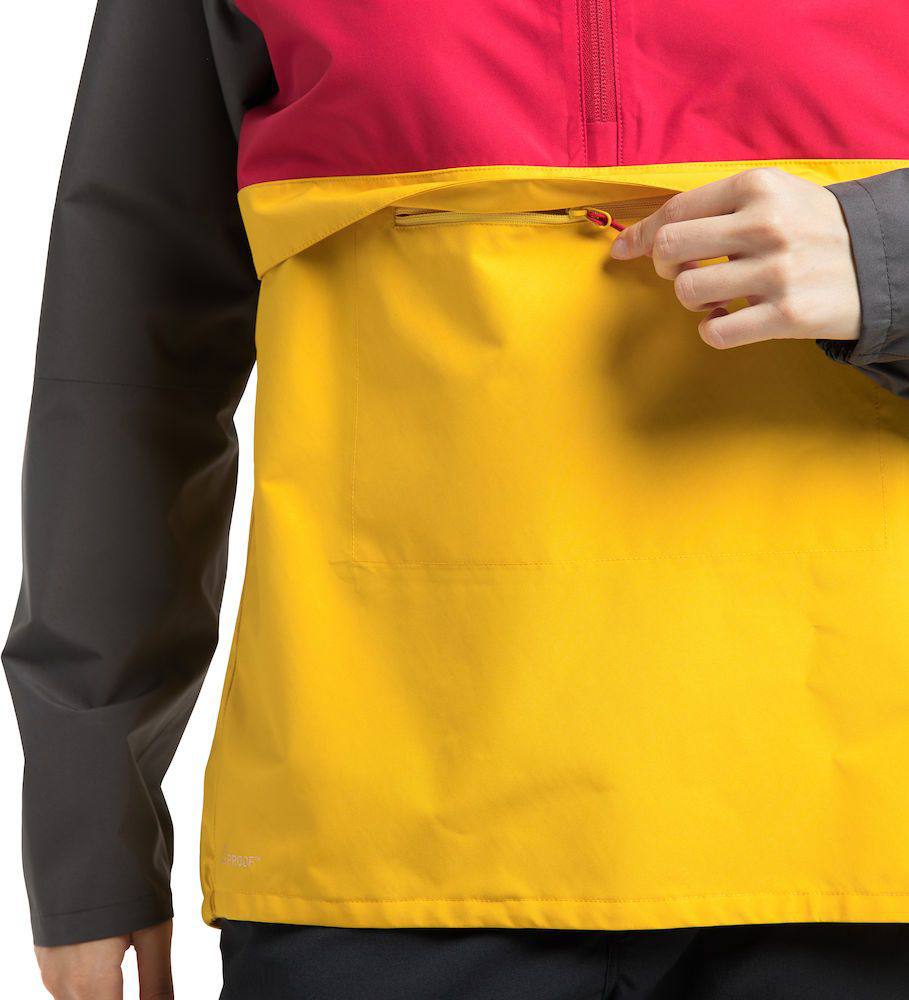Haglöfs Spira Anorak Women Magnetite/Pumpkin Yellow 04