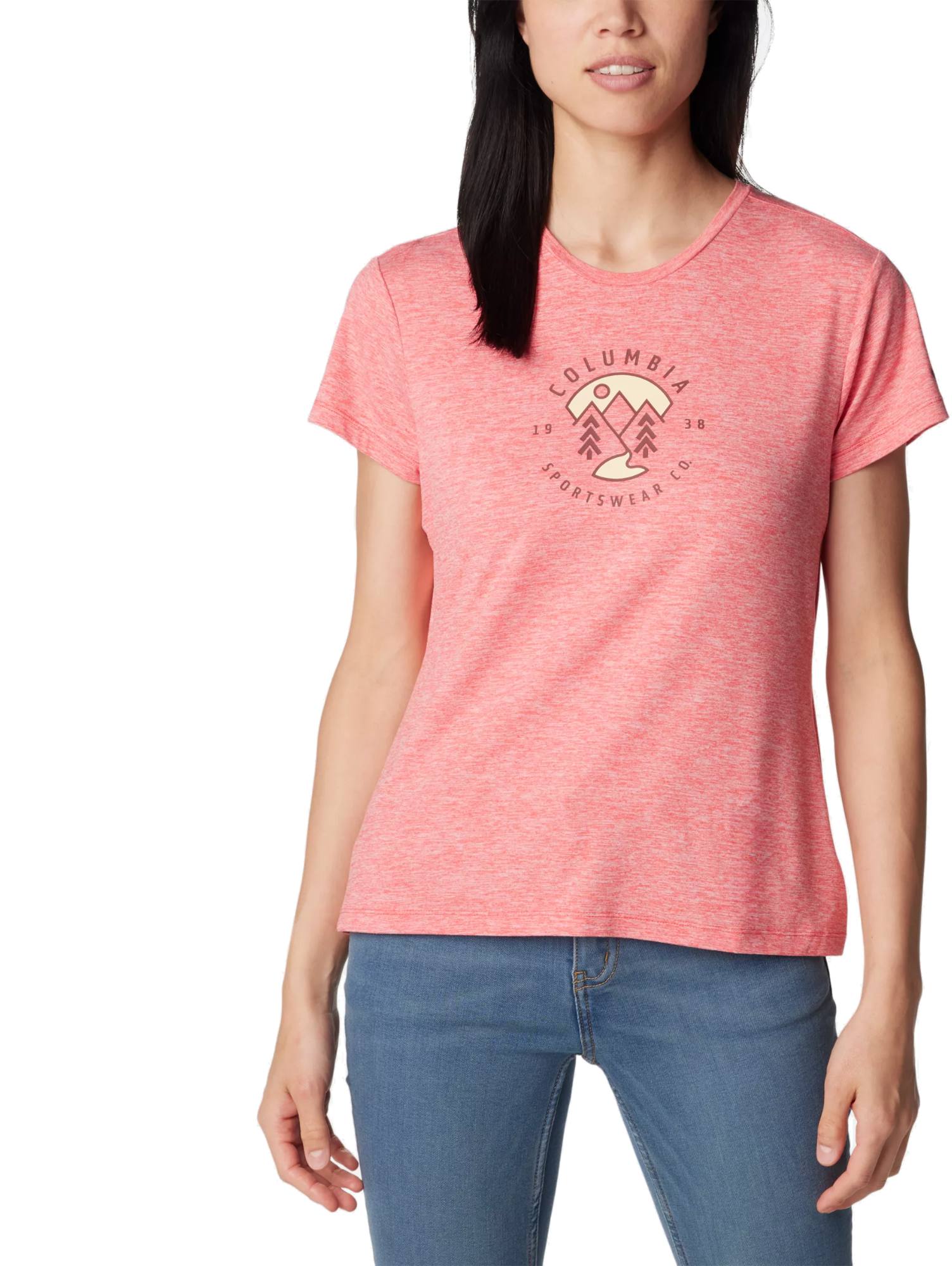 Columbia Women's Sloan Ridge Graph Tee Juicy 01