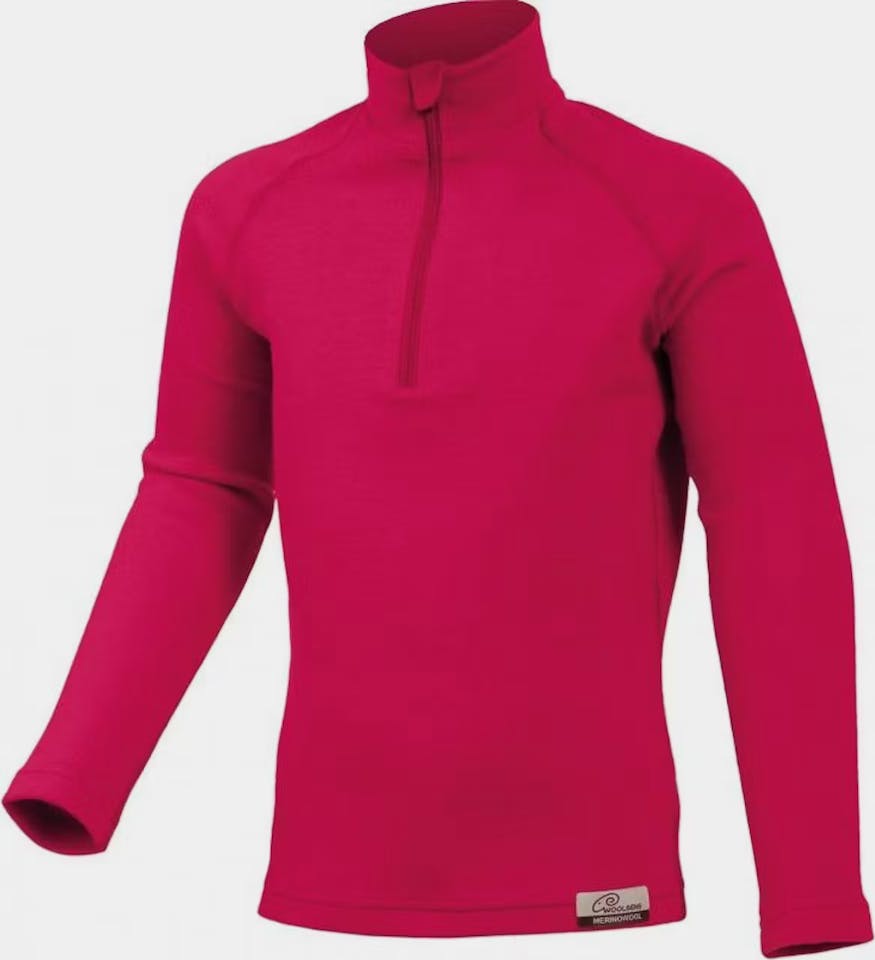 Lasting Mustikka Jr Zip Neck Raspberry 01