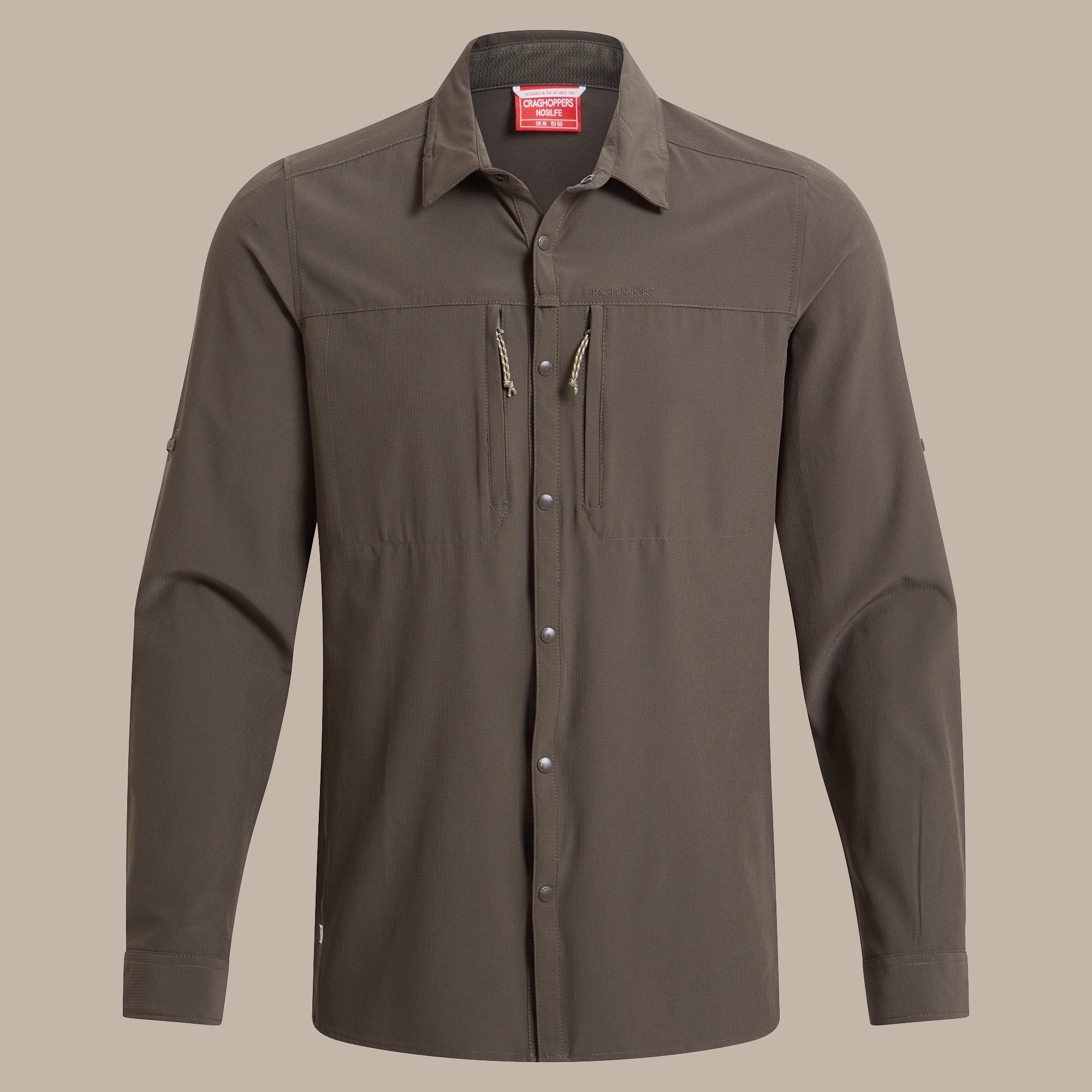 Craghoppers Men's Nosilife Pro Long Sleeved Shirt V Woodland Green 09