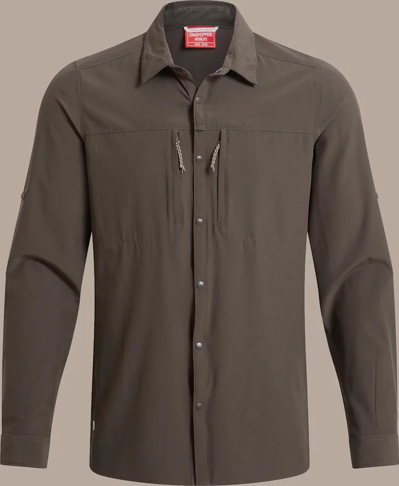Craghoppers Men's Nosilife Pro Long Sleeved Shirt V Woodland Green 09