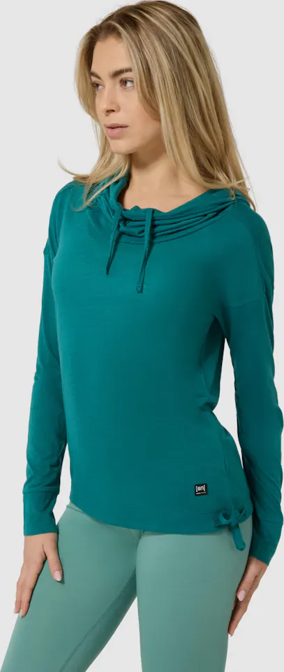 Supernatural Women's Voyager Funnel Hoody Pacific 03