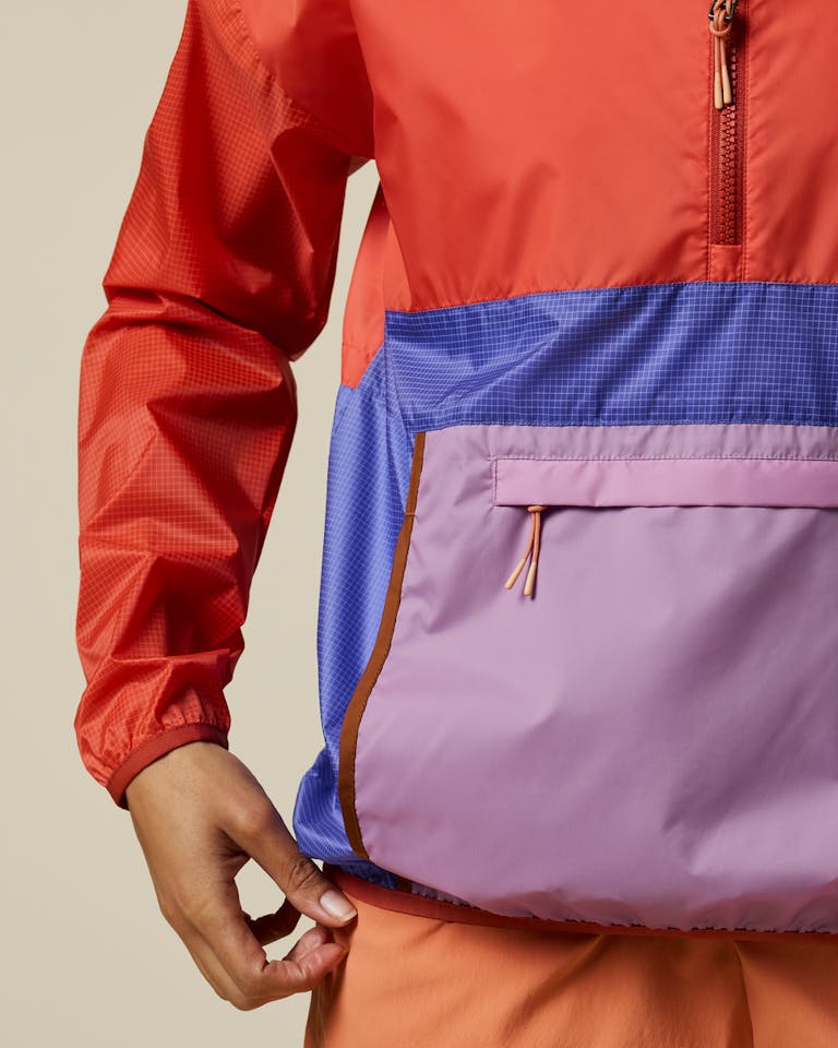 Cotopaxi Women's Teca Half Zip Windbreaker Begonia 05