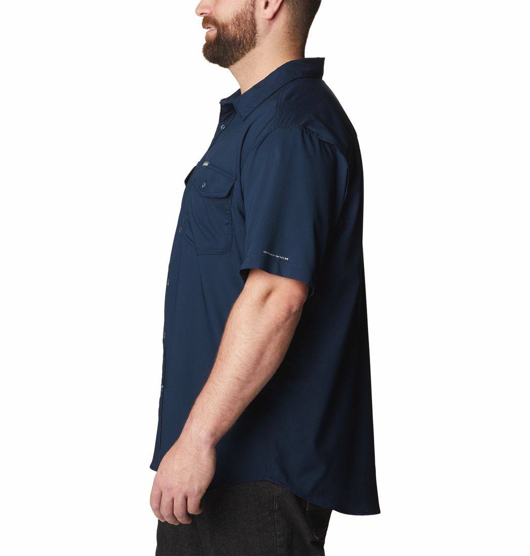 Columbia Men's Utility II Solid Short Sleeve Big Navy 02