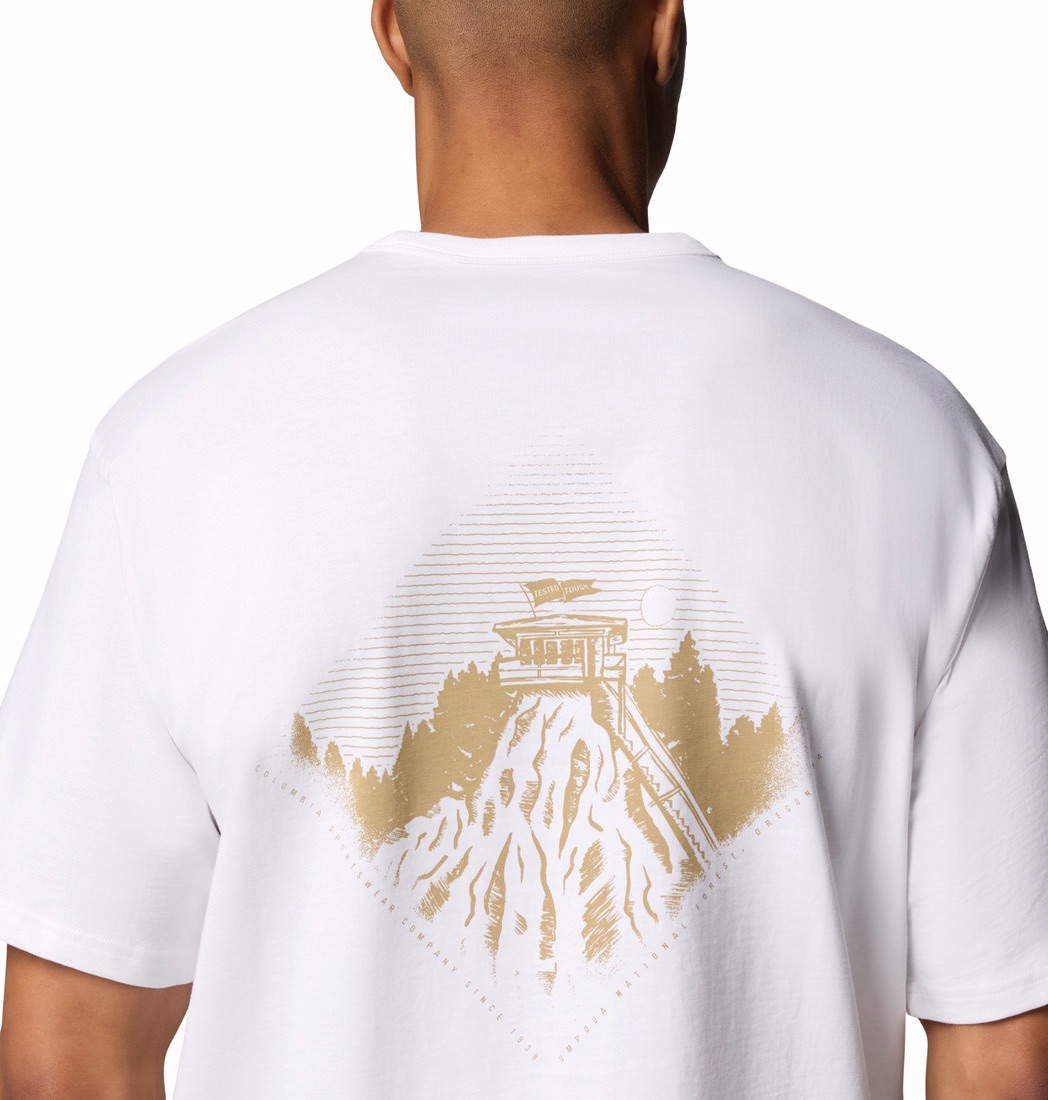 Columbia Men's CSC Heavyweight Back Graphic T-Shirt White 04