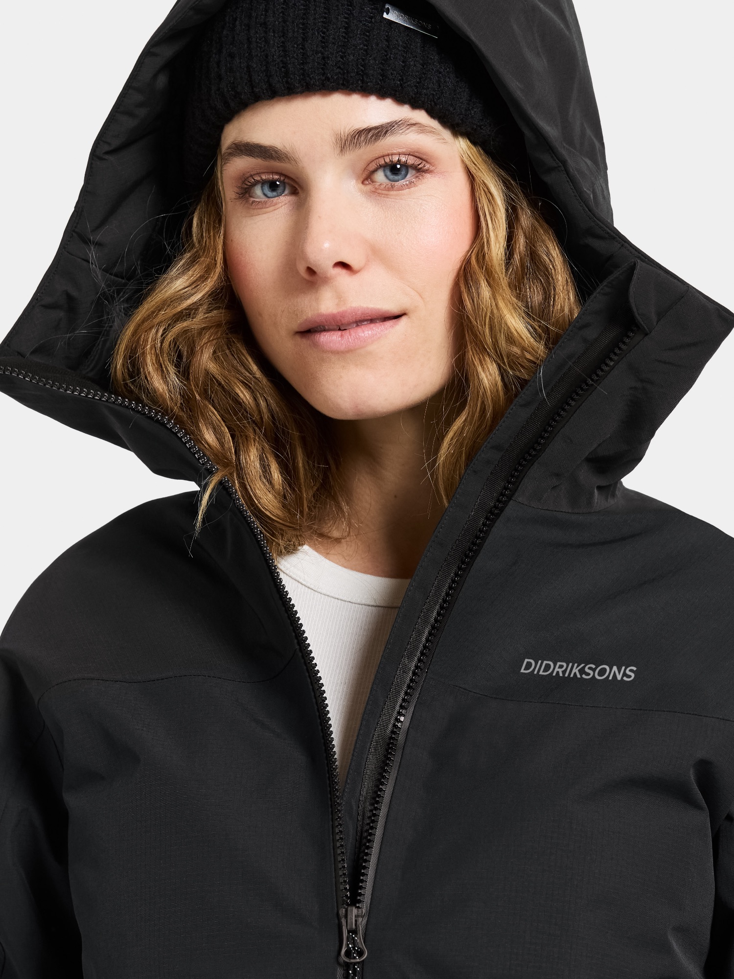 Didriksons Women's Marget Parka - Naisten talvitakki Musta 04