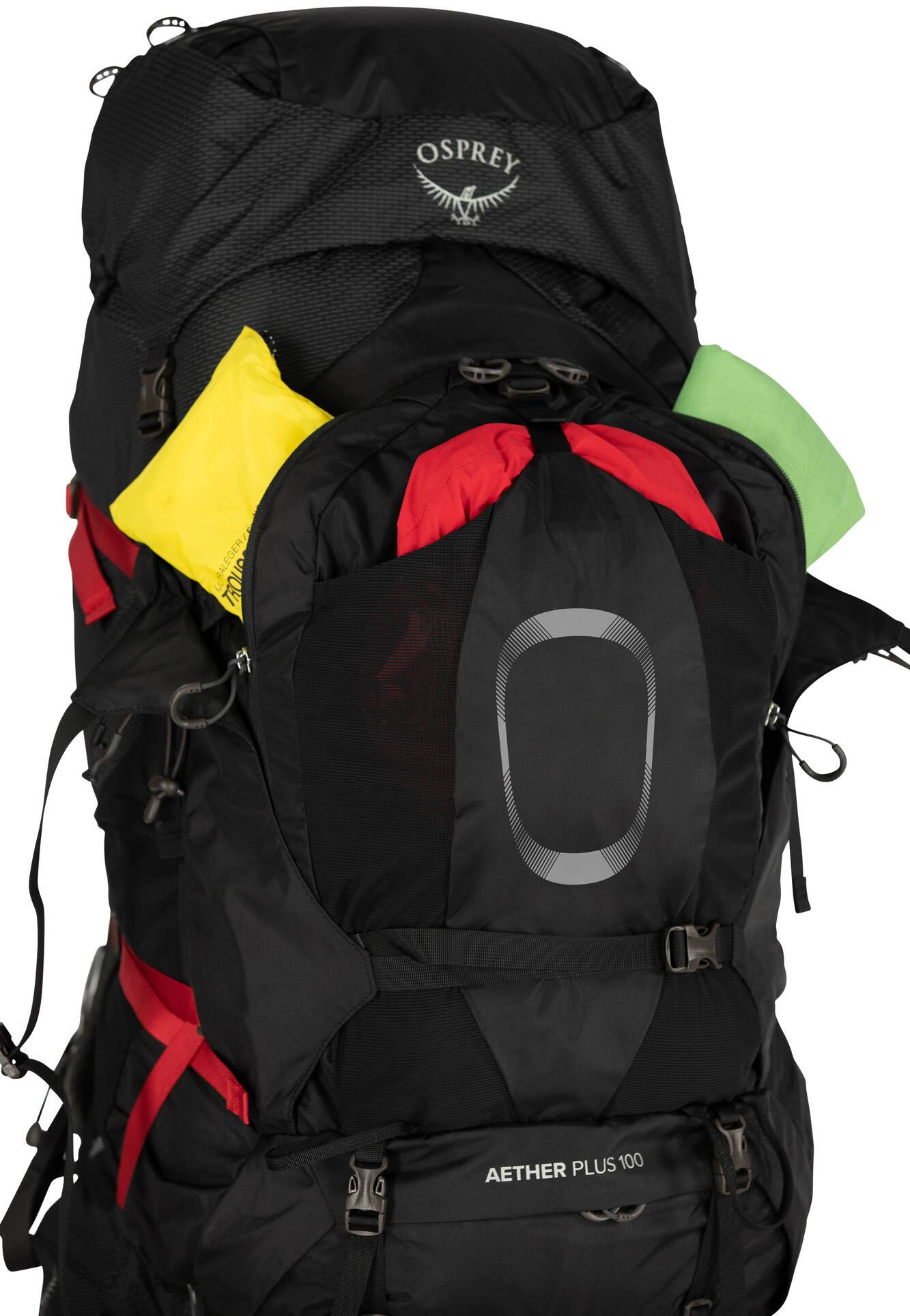 Osprey Aether Plus 100 Musta 05