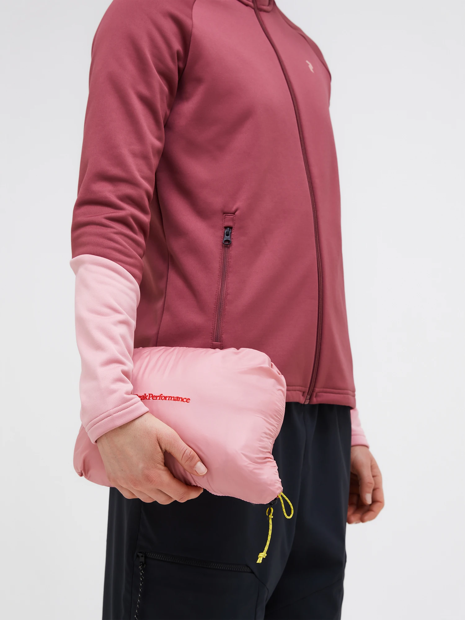 Peak Performance Women's Helium Utility Down Hood - Naisten kevytuntuvatakki Misty lavender / canary lime 10