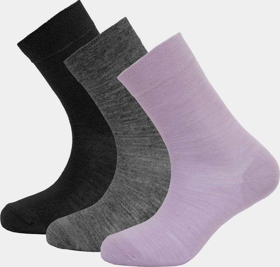 Devold Daily Light Socks 3-pack Women Orchid 01
