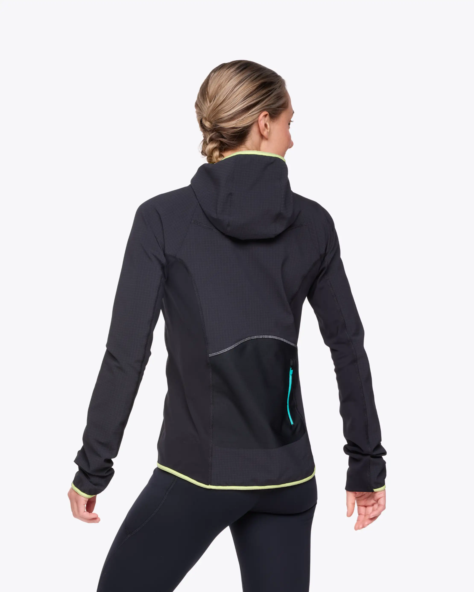 Hoka Women's Skyglow Half-Zip Black 03