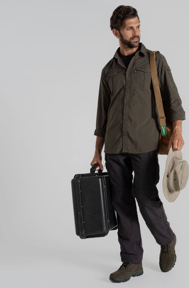 Craghoppers Men's Nosilife Adventure LS III Shirt Dark green 04