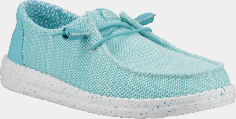 HeyDude Women's Wendy Stretch Sox Ceramic Blue 01