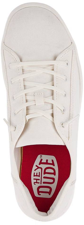 HeyDude Men's Cody Canvas Valkoinen 02