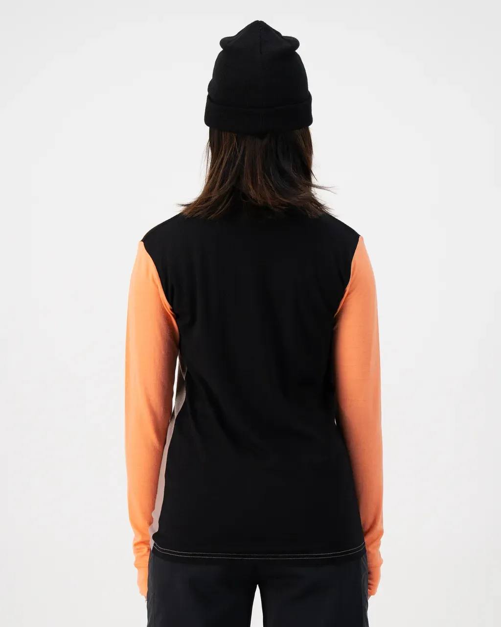 Mons Royale Yotei BF Tech LS Women's Punch / Cinder / Black 06